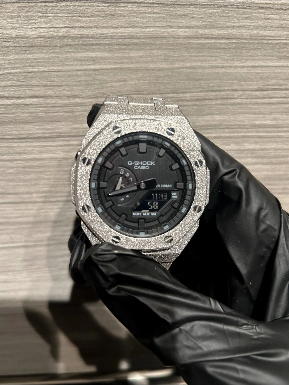 Custom 2100 G-Shock “Silver Frost”